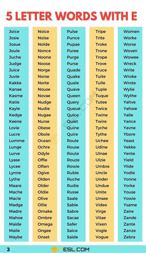 5 letter words starting l ending e