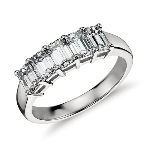 elyricsy.biz:5 stone emerald cut diamond ring