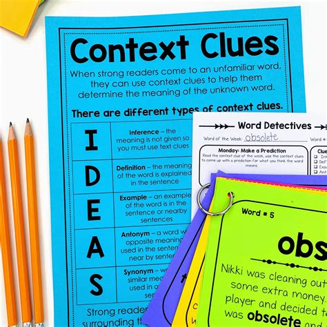 5 types of context clues and examples with answers