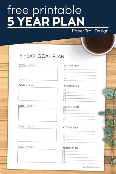 5 Year Plan Printable Template