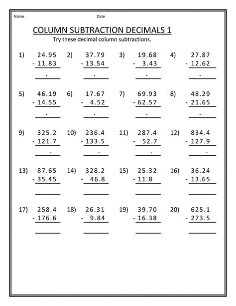5-6 Grade Math Worksheets