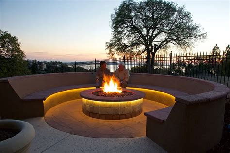 5. Add a fire pit or two to the lighting mix