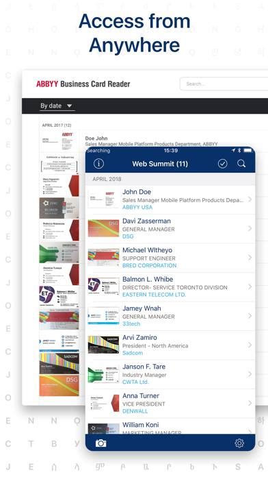 5. ABBYY Business Card Reader Pro