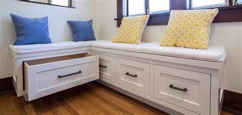 5. Blend seating and storage with a built-in bench