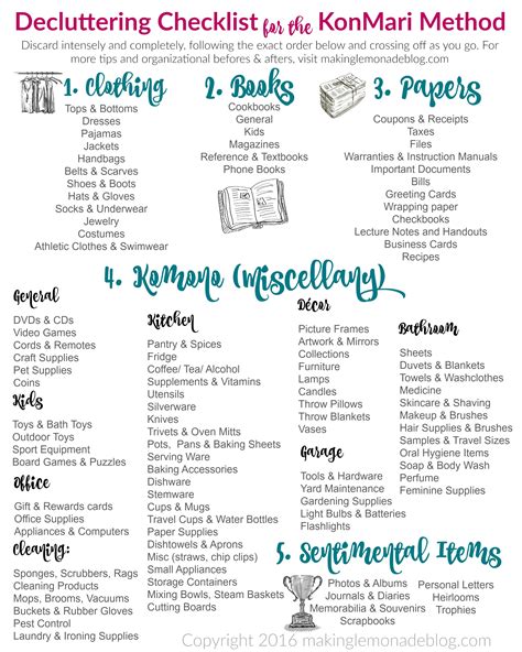 5. Break down decluttering into categories