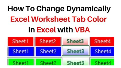 5. Change Sheet Tab Color Using VBA
