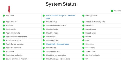 5. Check Apple’s System Status