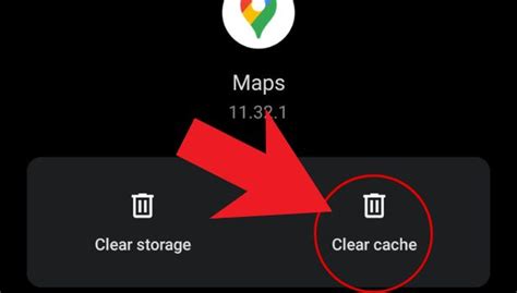 5. Clear Google Maps Cache and Data