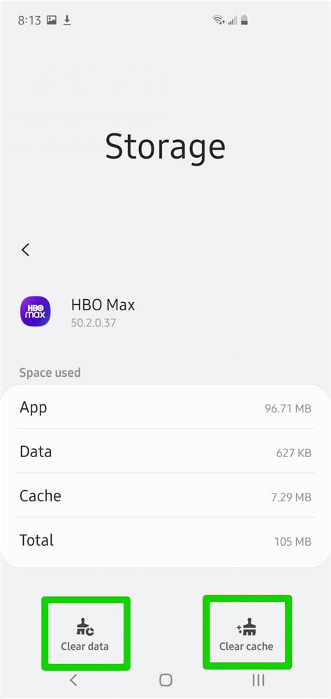 5. Clear HBO Max App Cache &amp; Data