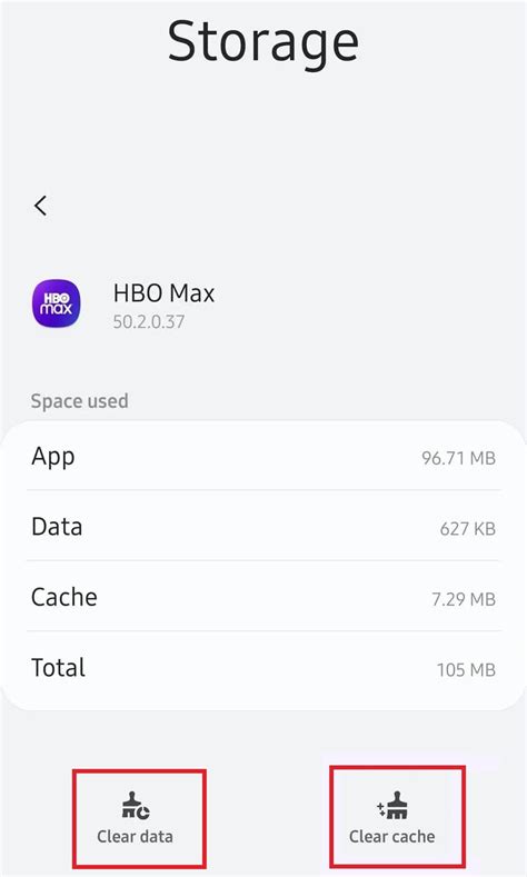 5. Clear HBO Max Cache Data