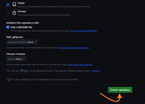 5. Create a Repository