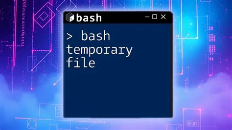 5. Delete Temporary Files using Bash Script