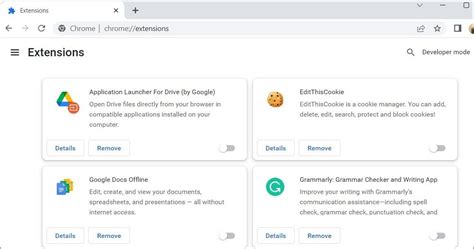 5. Disable Chrome Extensions