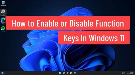5. Disable Function Keys