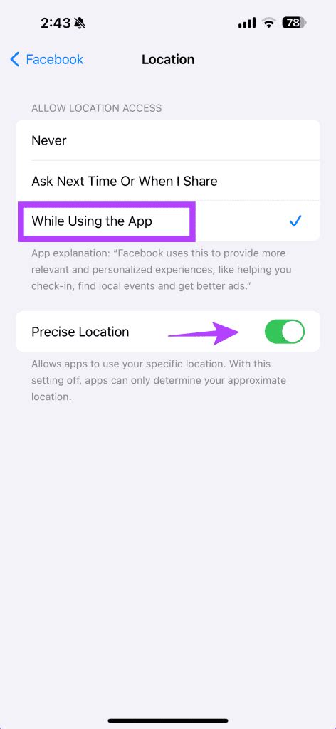 5. Enable Location Permissions