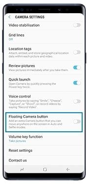 5. Floating Camera Button