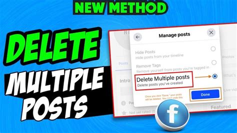 5. Hide or Delete Multiple Posts