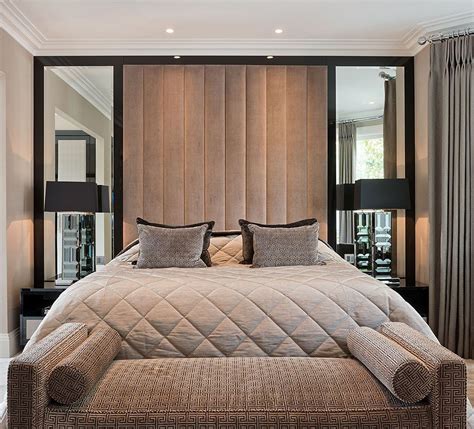 5. Invest in a tall upholstered headboard for a luxurious bedroom