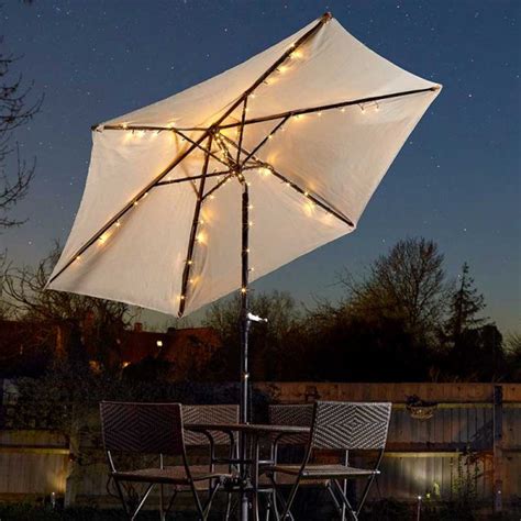 5. Put string lights in a parasol