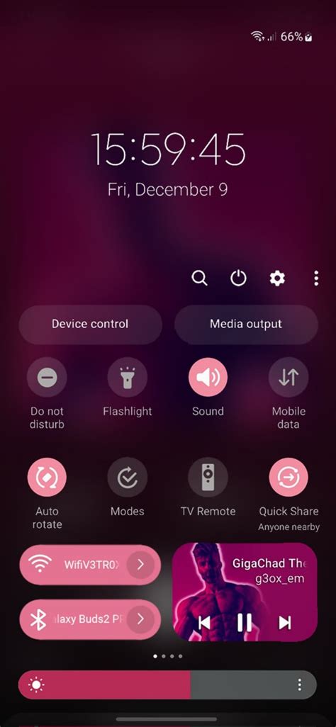 5. Quick Control Panel