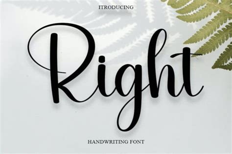 5. Right Font