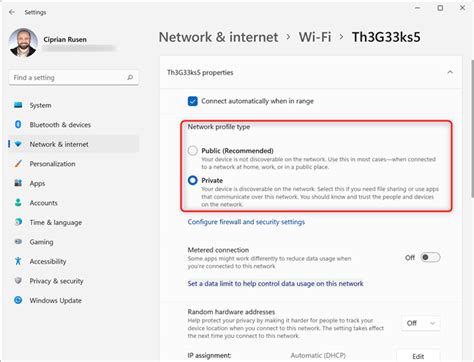 5. Switch to Private Profile