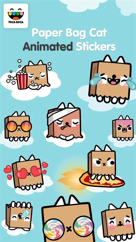 5. Toca Life Paper Bag Cat