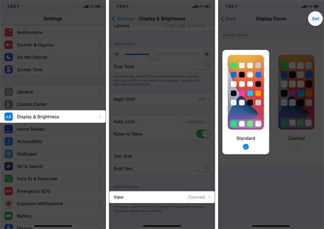 5. Turn off display zoom view
