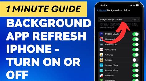 5. Turn on Background App Refresh