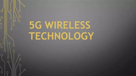 5. Where to save: wireless technology