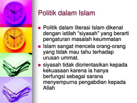 5. jelaskan konsep politik dalam agama islam