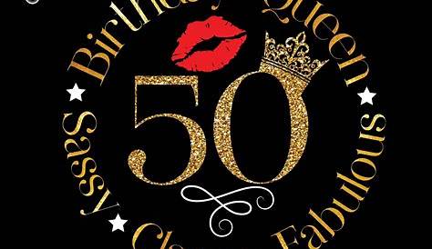 50 and Fabulous Cake Topper Glitter Cake Topper Birthday