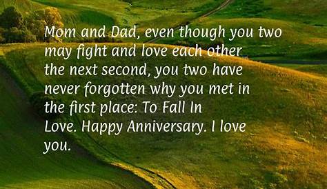 50th Anniversary Wishes for Parents