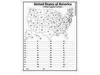 50 States And Capitals Quiz On Map