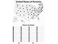 50 States Quiz Writing