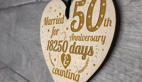 50 Year Wedding Anniversary Gift Ideas 10 Cute Th Gold 2021
