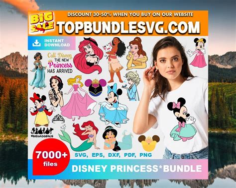 Download 50  Princess Bundle Pics Commercial Use DXF Files