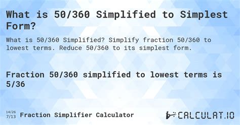 50 360 simplified