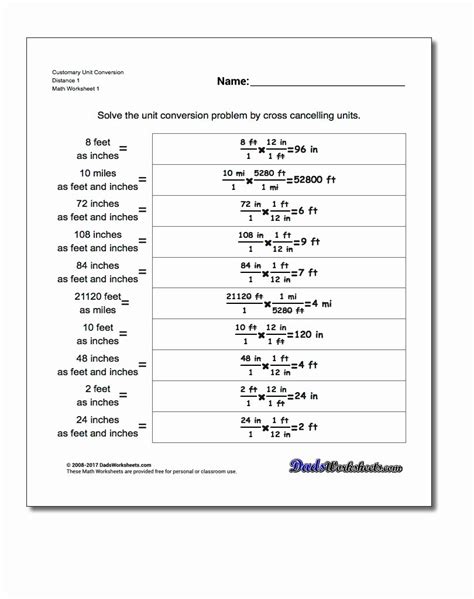 50 Chemistry Conversion Factors Worksheet | Chessmuseum Template