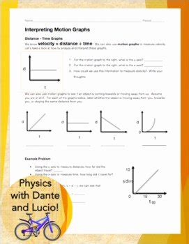 50 Motion Graphs Worksheet Answer Key