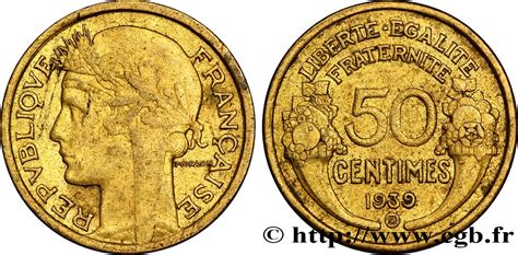 50 centimes 1939 valeur