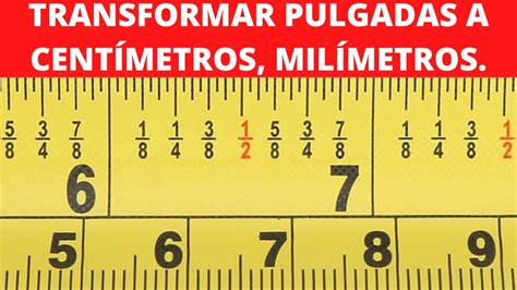 Convertir 50 Centímetros A Pulgadas