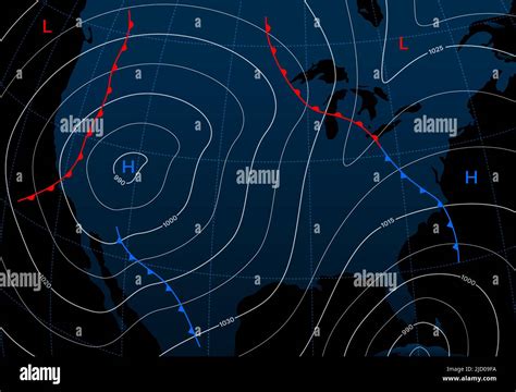 Current Weather Map With Isobars Map