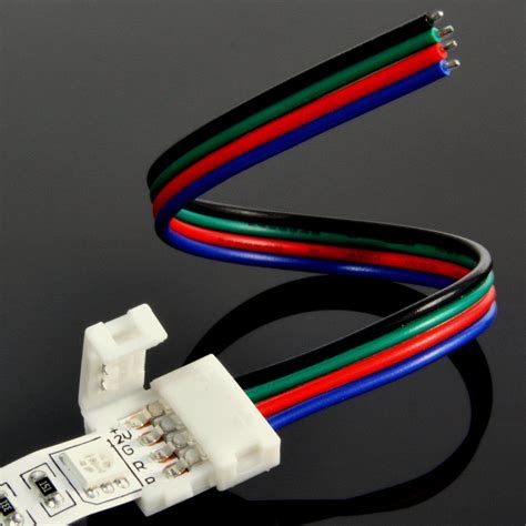 5050 rgb led strip 12v connectors