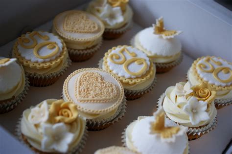 50th Anniversary Cupcakes Ideas