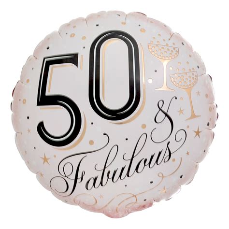 50th Large Custom Birthday Balloon Inflated Helium Bubble Etsy UK