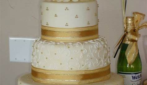 50th Wedding Anniversary Cakes Designs Calumet Bakery Gold Daisy Cake