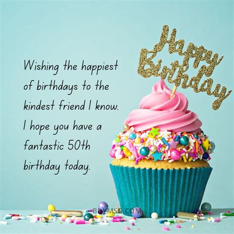 50th birthday message for a friend woman