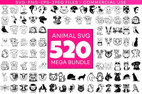 Download 520  Animal Bundle The Hive Images Files For Crafts