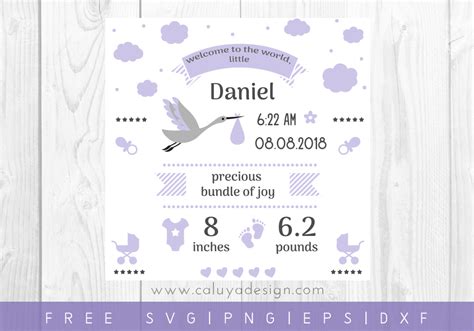 Download 528+ Template Svg File Baby Stats Svg Free DXF File Files